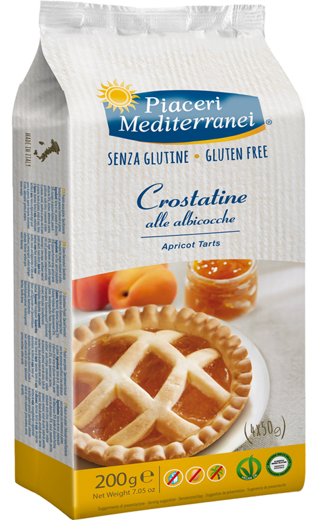 PIACERI MEDITERRANEI LE BONTA' DEL MATTINO CROSTATINE ALL'ALBICOCCA 4 X 50 G - Farmacia Murachelli Di Putelli dr. Giovanni