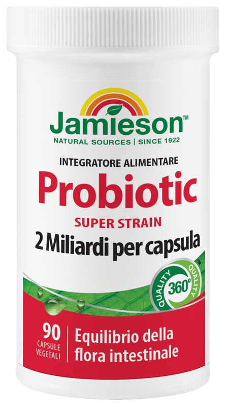 JAMIESON PROBIOTIC SUPER STRAIN 90 CAPSULE VEGETALI - Farmacia Murachelli Di Putelli dr. Giovanni