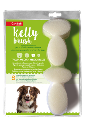 KELLY BRUSH SPUGNETTA ABRASIVA PER CANI DI TAGLIA MEDIA 16 PEZZI - Farmacia Murachelli Di Putelli dr. Giovanni