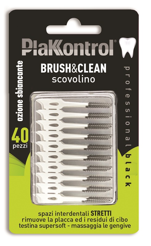 PLAKKONTROL BRUSH & CLEAN CARBON 40 PEZZI - Farmacia Murachelli Di Putelli dr. Giovanni