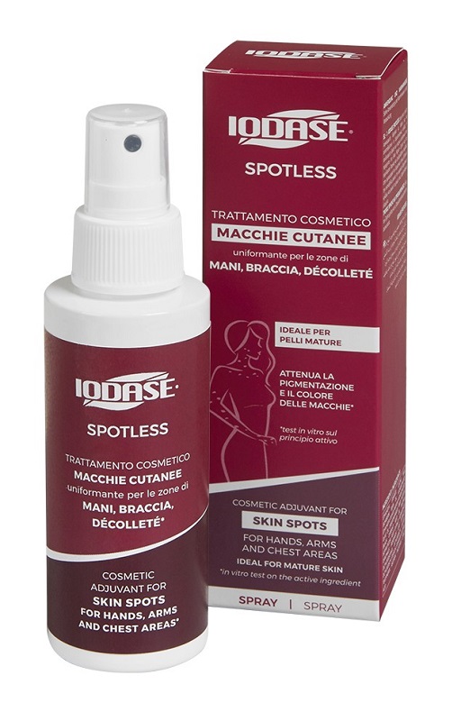 IODASE SPOTLESS TRATTAMENTO AGE SPOTS MANI BRACCIA DECOLLETE SPRAY 100 ML - Farmacia Murachelli Di Putelli dr. Giovanni