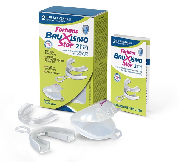 BITE UNIVERSALI AUTOMODELLANTI BRUXISMO STOP FORHANS 2 PEZZI - Farmacia Murachelli Di Putelli dr. Giovanni