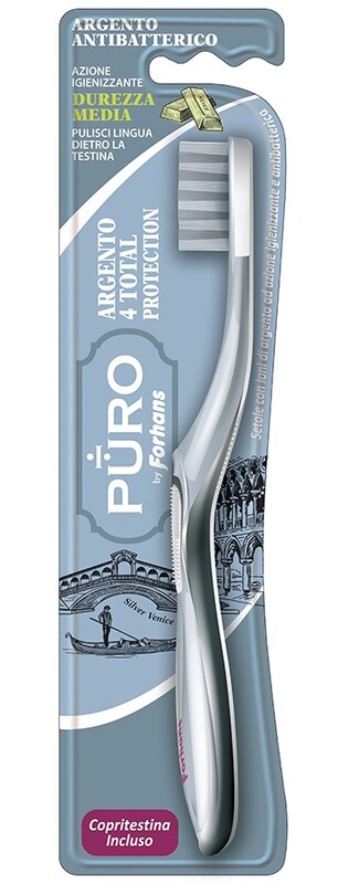 SPAZZOLINO SILVER 4 WHITE FORHANS 1 PEZZO - Farmacia Murachelli Di Putelli dr. Giovanni