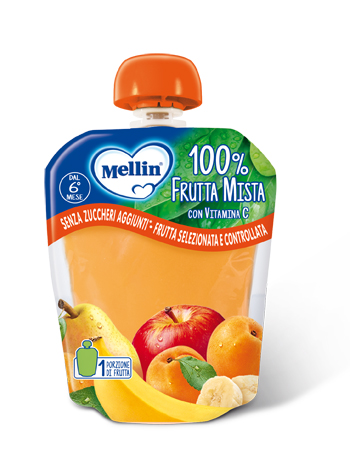 MELLIN POUCH FRUTTA MISTA 90 G - Farmacia Murachelli Di Putelli dr. Giovanni