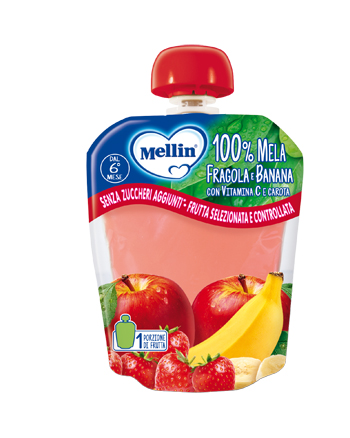 MELLIN POUCH MELA/FRAGOLA/BANANA 90 G - Farmacia Murachelli Di Putelli dr. Giovanni