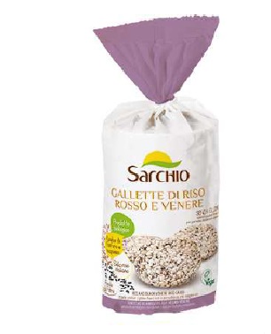 SARCHIO GALLETTE DI RISO ROSSO E VENERE 100 G - Farmacia Murachelli Di Putelli dr. Giovanni