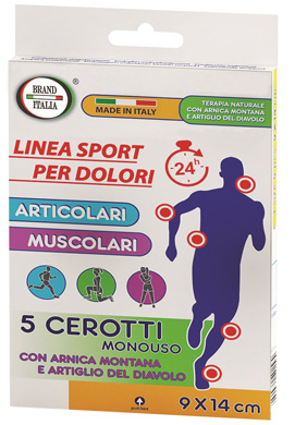 CEROTTI PER DOLORI ARTICOLARI E MUSCOLARI CON ARNICA MONTANA E ARTIGLIO DEL DIAVOLO 9X14CM 5 PEZZI - Farmacia Murachelli Di Putelli dr. Giovanni