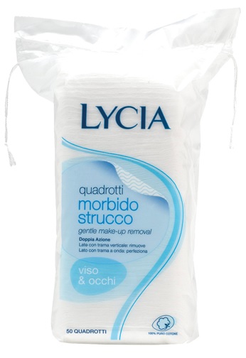 LYCIA 50 QUADROTTI COTONE STRISCIA 12 PEZZI - Farmacia Murachelli Di Putelli dr. Giovanni