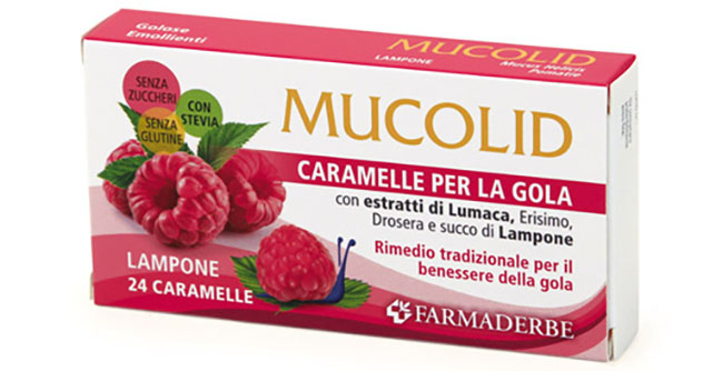 MUCOLID BRONC LUMACA & LAMPONE 24 CARAMELLE - Farmacia Murachelli Di Putelli dr. Giovanni
