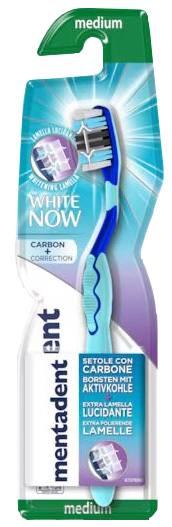 MENTADENT SPAZZOLINO WHITE NOW CARBON - Farmacia Murachelli Di Putelli dr. Giovanni