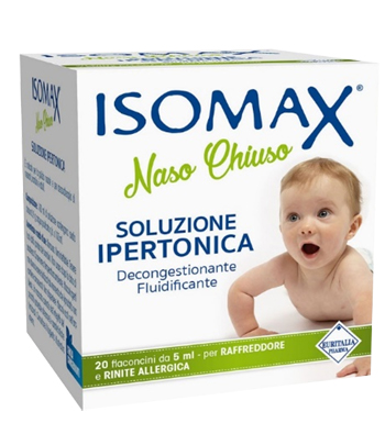 SOLUZIONE IPERTONICA ISOMAX NASO CHIUSO 20 FLACONCINI DA 5 ML - Farmacia Murachelli Di Putelli dr. Giovanni