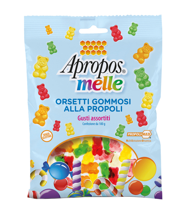 APROPOS MELLE ORSETTI GOMMOSI ALLA PROPOLI GUSTI ASSORTITI 100 G - Farmacia Murachelli Di Putelli dr. Giovanni