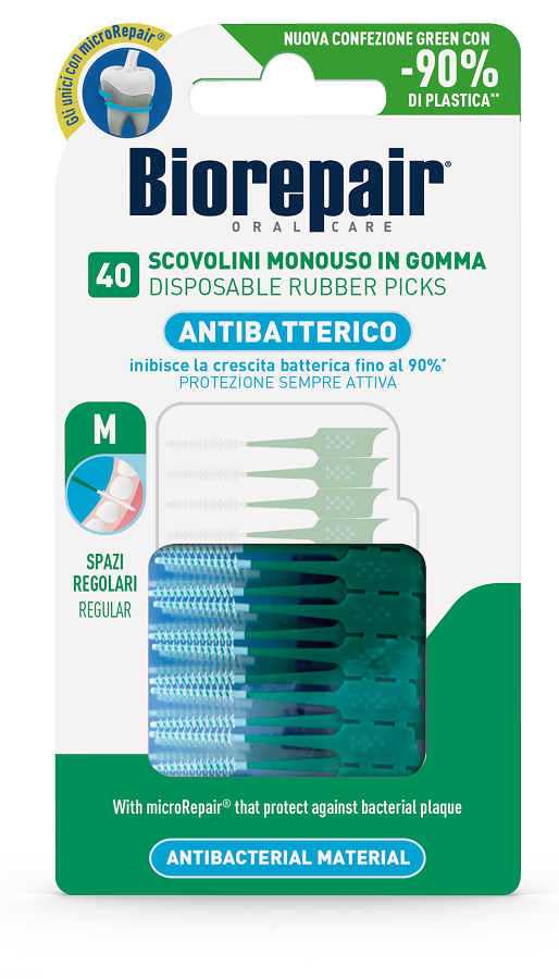 BIOREPAIR ORAL CARE ANTIBATTERICO 40 SCOVOLINI MONOUSO SPAZI REGOLARI - Farmacia Murachelli Di Putelli dr. Giovanni