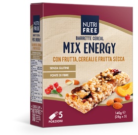 NUTRIFREE BARRETTE CEREAL MIX ENERGY 28 G X 5 - Farmacia Murachelli Di Putelli dr. Giovanni