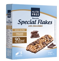NUTRIFREE BARRETTE SPECIAL FLAKES CIOCCOLATO 24,8 G X 5 - Farmacia Murachelli Di Putelli dr. Giovanni