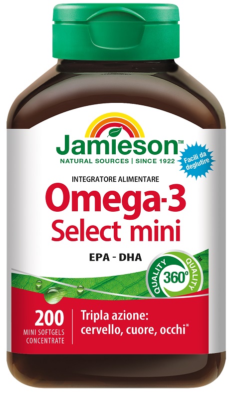 JAMIESON OMEGA 3 SELECT MINI 200 PERLE - Farmacia Murachelli Di Putelli dr. Giovanni