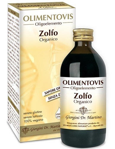 ZOLFO ORGANICO OLIMENTOVIS 200 ML - Farmacia Murachelli Di Putelli dr. Giovanni