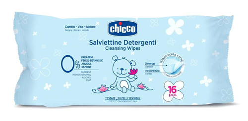 CHICCO COSMESI SALVIETTINE 16 PEZZI - Farmacia Murachelli Di Putelli dr. Giovanni