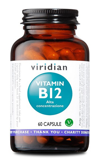 VIRIDIAN VITAMIN B12 HIGH POTENCY 60 CAPSULE VIRIDIAN VITAMINA B12 ALTA CONCENTRAZIONE - Farmacia Murachelli Di Putelli dr. Giovanni