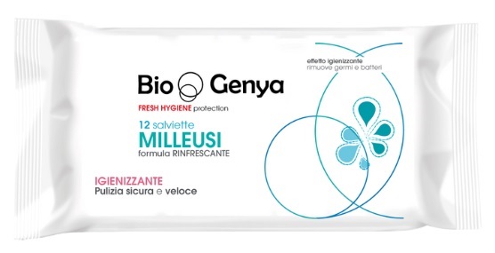 BIOGENYA FRESH HYGIENE PROTECTION 12 SALVIETTE MILLEUSI RINFRESCANTE IGIENIZZANTE - Farmacia Murachelli Di Putelli dr. Giovanni