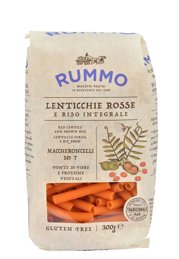 RUMMO MACCHERONCELLI N 7 LENTICCHIE ROSSE E RISO INTEGRALE 300 G - Farmacia Murachelli Di Putelli dr. Giovanni