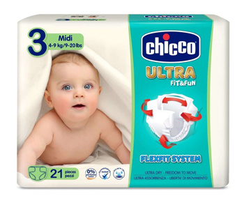 CHICCO PANNOLINO ULTRA CHICCHO MIDI 21 X 10 - Farmacia Murachelli Di Putelli dr. Giovanni