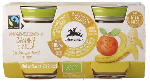 BABY FOOD BIO OMOGENEIZZATO BANANA/MELA 2 X 80 G - Farmacia Murachelli Di Putelli dr. Giovanni