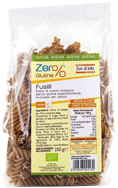 FUSILLI DI AVENA 250 G - Farmacia Murachelli Di Putelli dr. Giovanni