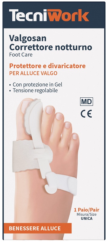 CORRETTORE NOTTURNO PER ALLUCE VALGO MISURA UNICA VALGOSAN 1 PAIO - Farmacia Murachelli Di Putelli dr. Giovanni