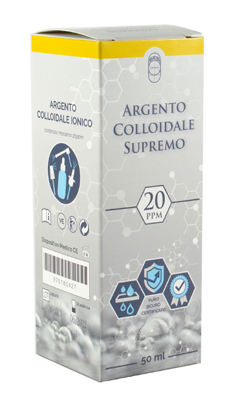 ARGENTO COLLOIDALE SUPREMO 20PPM CERTIFICATO SPRAY CON CONTAGOCCE + EROGATORE NASO + EROGATORE GOLA + EROGATORE PELLE - Farmacia Murachelli Di Putelli dr. Giovanni