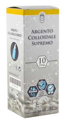ARGENTO COLLOIDALE SUPREMO 10PPM CERTIFICATO CON CONTAGOCCE 50 ML - Farmacia Murachelli Di Putelli dr. Giovanni