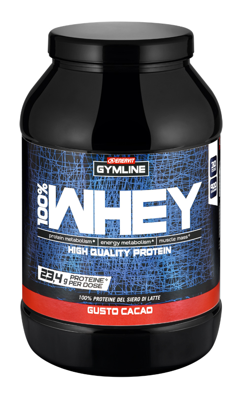 GYMLINE 100% WHEY CONCENTRATE CACAO 900 G - Farmacia Murachelli Di Putelli dr. Giovanni