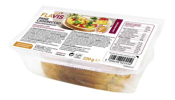 FLAVIS PANE CASERECCIO PANE APROTEICO A FETTE 220 G - Farmacia Murachelli Di Putelli dr. Giovanni