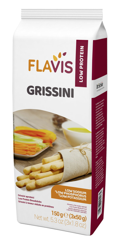 FLAVIS GRISSINI APROTEICI 3 PORZIONI DA 50 G - Farmacia Murachelli Di Putelli dr. Giovanni