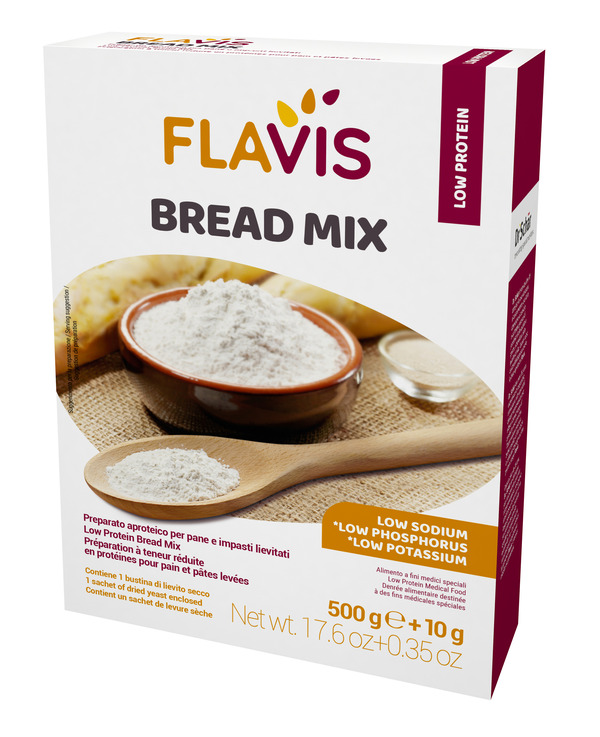 FLAVIS BREAD MIX PREPARATO PER PANE E IMPASTI LIEVITATI APROTEICI 500 G - Farmacia Murachelli Di Putelli dr. Giovanni