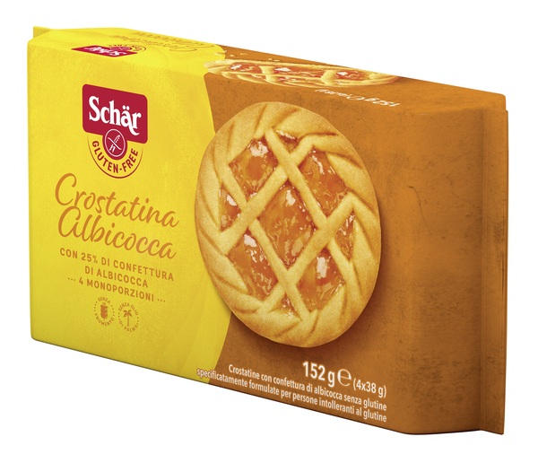 SCHAR CROSTATINA CON CONFETTURA DI ALBICOCCA 4 MONOPORZIONI DA 35 G - Farmacia Murachelli Di Putelli dr. Giovanni