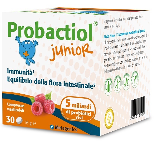 PROBACTIOL JUNIOR 30 COMPRESSE MASTICABILI NEW - Farmacia Murachelli Di Putelli dr. Giovanni