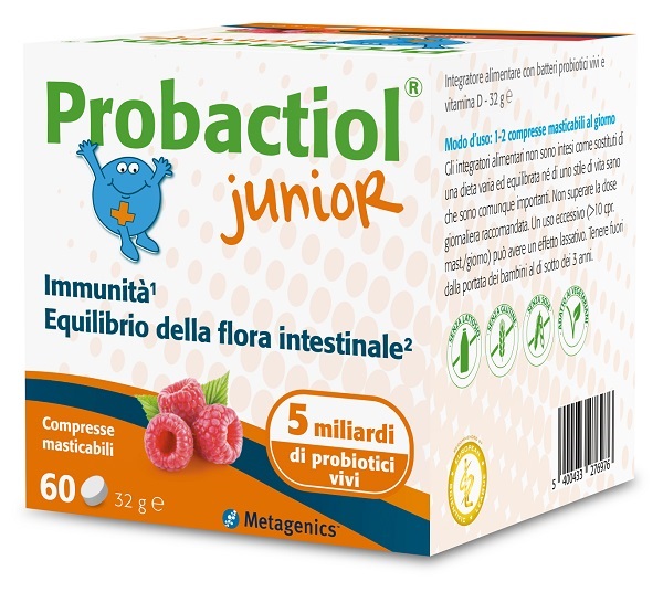 PROBACTIOL JUNIOR 60 COMPRESSE MASTICABILI NEW - Farmacia Murachelli Di Putelli dr. Giovanni