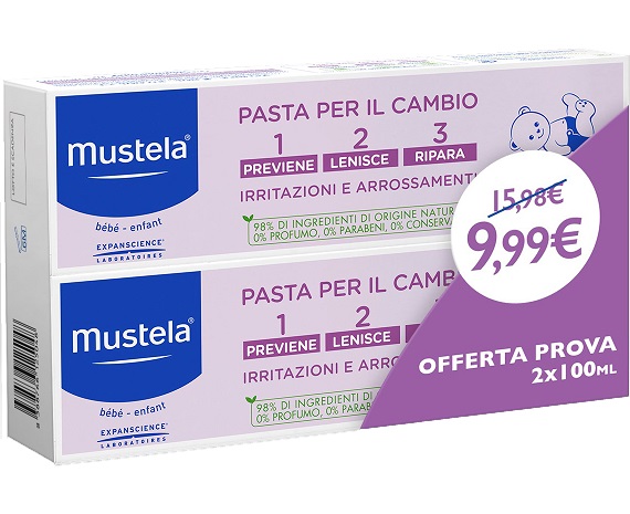 MUSTELA BIPACK PASTA CAMBIO 2 X 100 ML - Farmacia Murachelli Di Putelli dr. Giovanni
