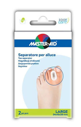 SEPARATORE DITA IN GEL MASTER-AID FOOTCARE PER ALLUCE LARGE 2 PEZZI D2 - Farmacia Murachelli Di Putelli dr. Giovanni