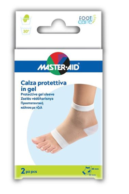 CALZA CON PROTEZIONE MASTER-AID FOOTCARE IDRATANTE IN GEL/TESSUTO PER TALLONI 2 PEZZI F1 - Farmacia Murachelli Di Putelli dr. Giovanni