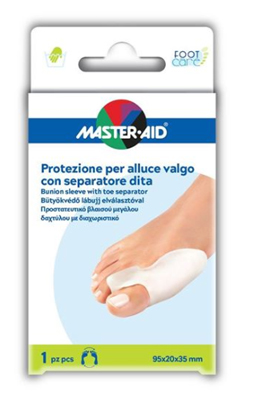 PROTEZIONE MASTER-AID FOOTCARE PER ALLUCE VALGO CON SEPARATORE DITA INTEGRATO 1 PEZZO D9 - Farmacia Murachelli Di Putelli dr. Giovanni