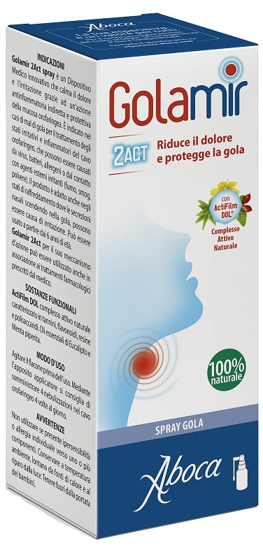GOLAMIR 2ACT SPRAY 30 ML NO ALCOOL ADULTI E BAMBINI DA UN ANNO DI ETA' - Farmacia Murachelli Di Putelli dr. Giovanni
