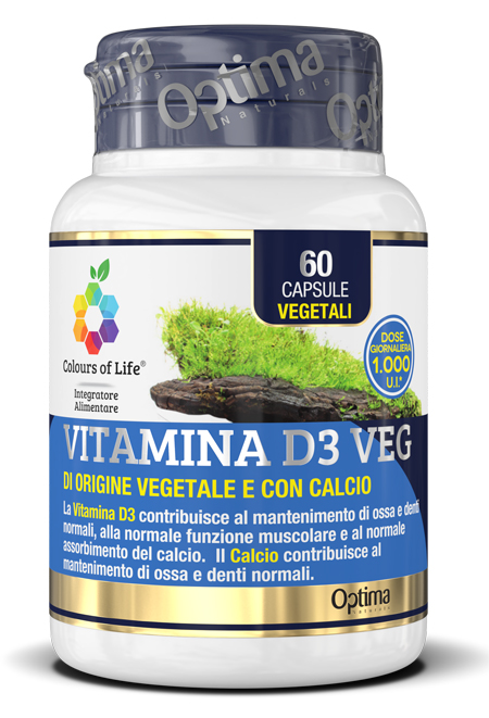 COLOURS OF LIFE VITAMINA D3 VEG 60 CAPSULE 500 MG - Farmacia Murachelli Di Putelli dr. Giovanni