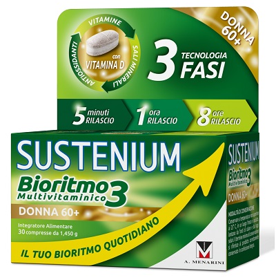SUSTENIUM BIORITMO3 DONNA 60+ 30 COMPRESSE - Farmacia Murachelli Di Putelli dr. Giovanni