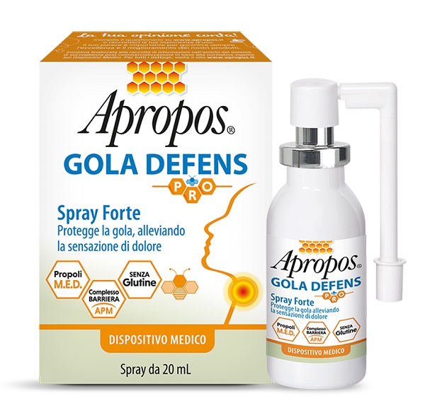 APROPOS GOLA DEFENS PRO SPRAY NO ALCOL 20 ML - Farmacia Murachelli Di Putelli dr. Giovanni