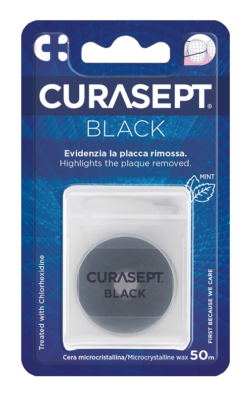 CURASEPT FLOSS CERATO NERO CLOREXIDINA - Farmacia Murachelli Di Putelli dr. Giovanni