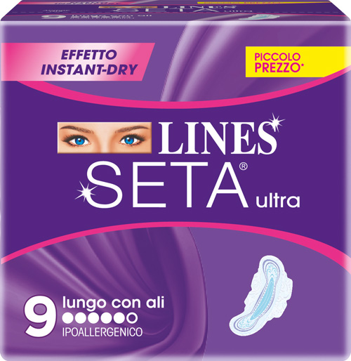 LINES SETA ULTRA ASSORBENTI LUNGHI 9 PEZZI - Farmacia Murachelli Di Putelli dr. Giovanni
