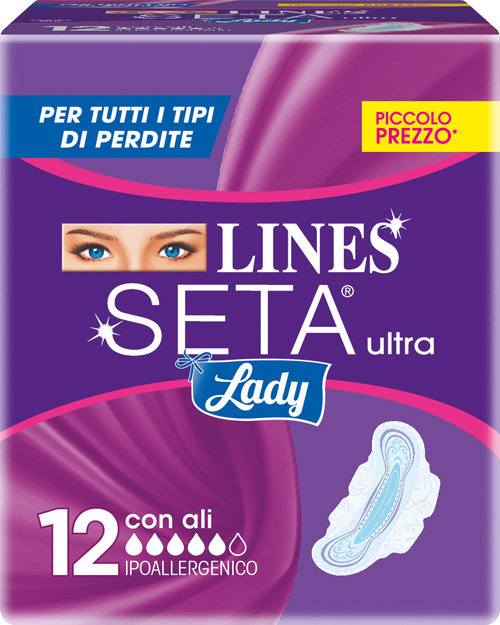 LINES SETA ULTRA LADY CON ALI 12 PEZZI - Farmacia Murachelli Di Putelli dr. Giovanni