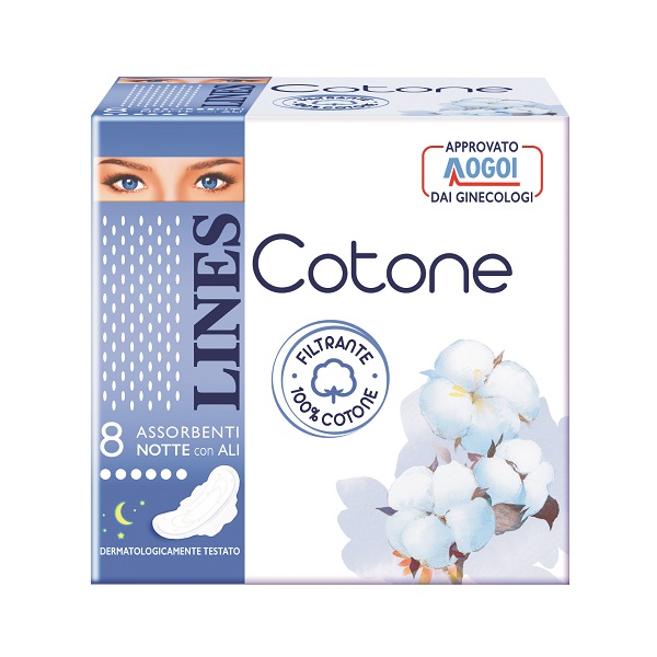 LINES COTONE ULTRA NOTTE 8 PEZZI - Farmacia Murachelli Di Putelli dr. Giovanni